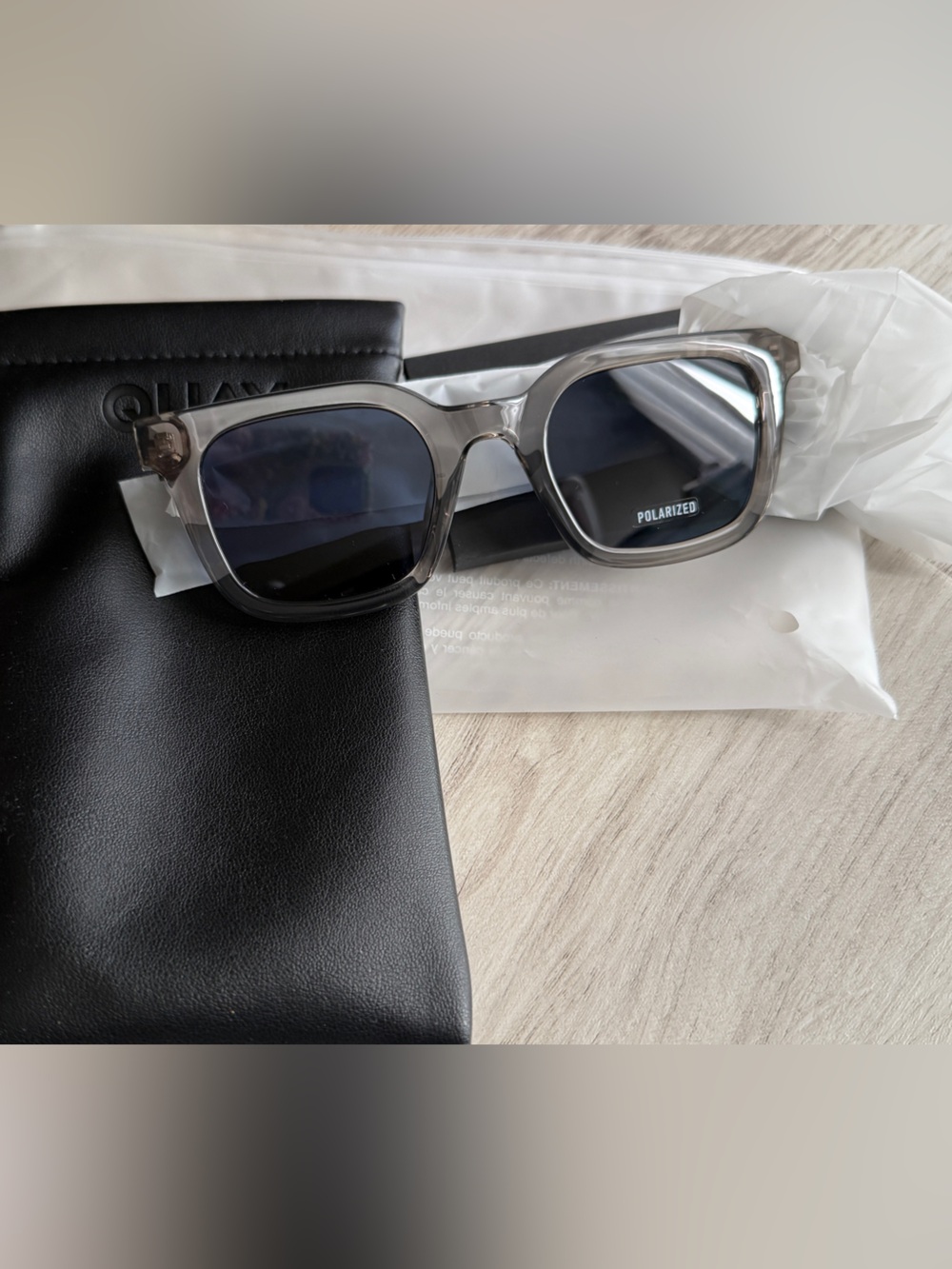 QUAY Australia Game Over Polarized Sunglasses Gray Smoke - New